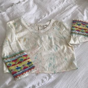 Billabong long sleeve crop top